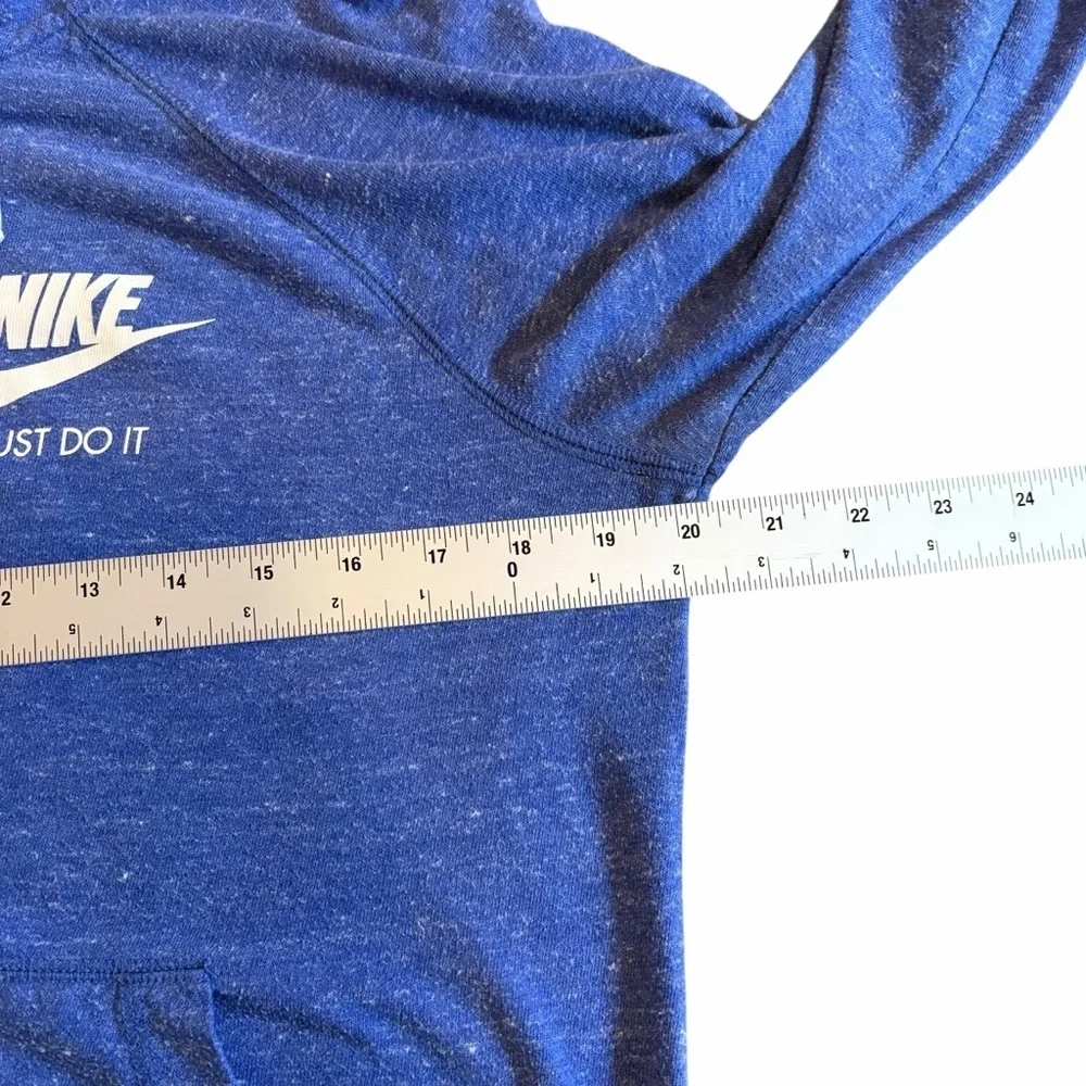 Nike Women’s | Blue Heather | Full Zip Hoodie | Just Do It Logo | Size M